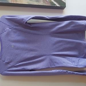 Lululemon fitted purple 💜 stripe long sleeve